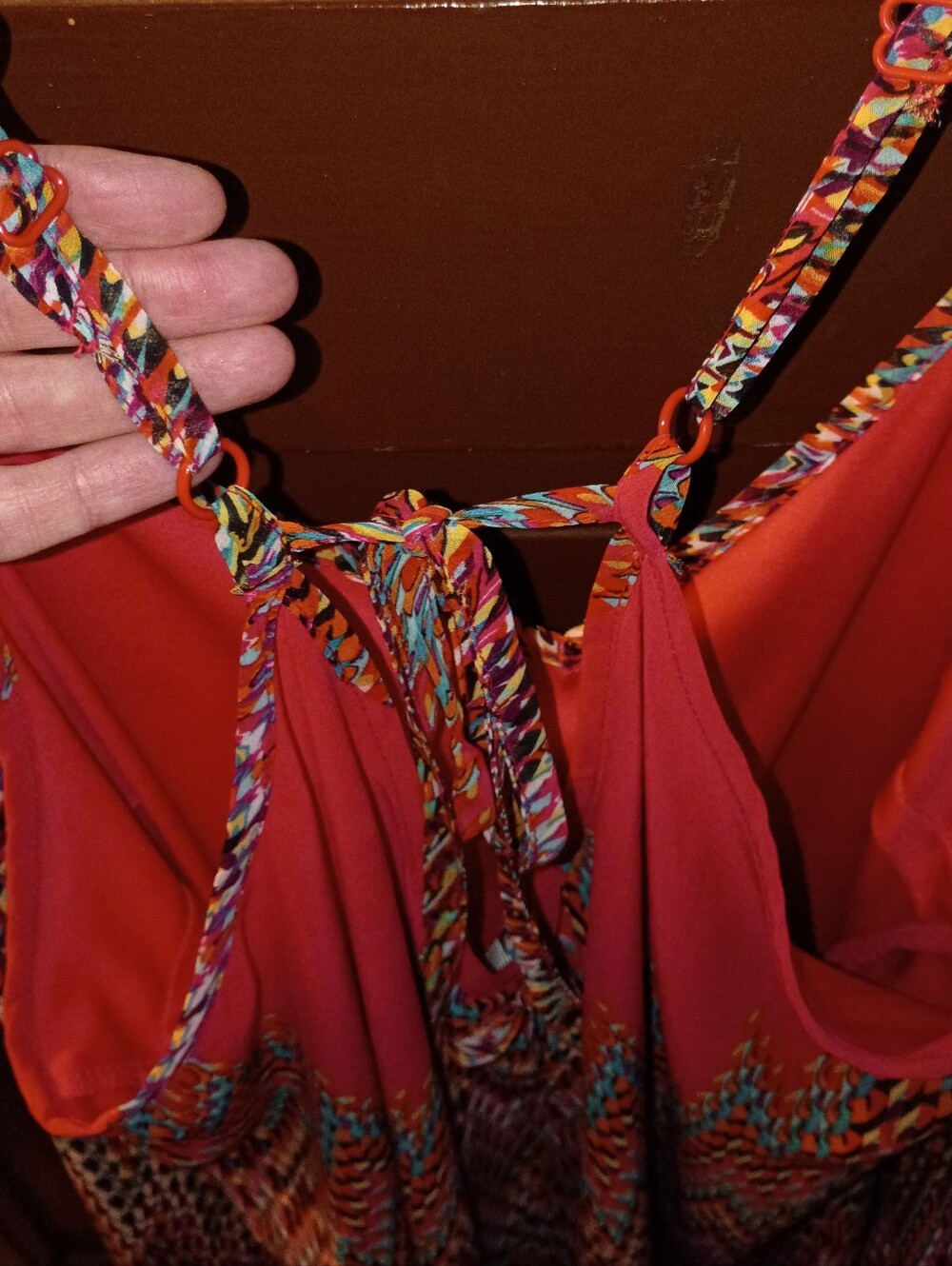 EUC Maurices Colorful Zigzag Print Summer Mini Dress XL - Picture 5 of 9